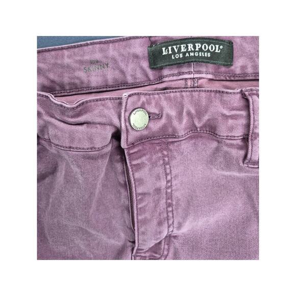 Liverpool Los Angeles Skinny Jeans Jeggings Mauve Purple Sz 16 - Picture 4 of 7